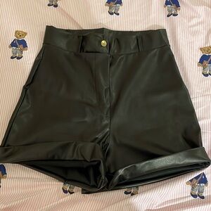 Pretty Little Thing black shorts